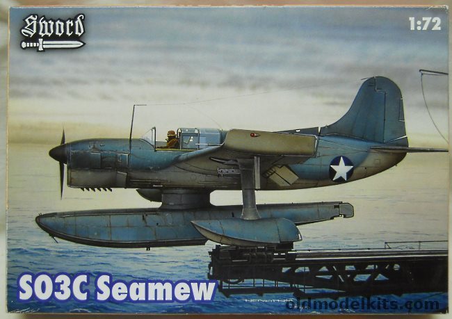 Sword 1/72 Curtiss Model 82 SO3C Seagull/Seamew - USS Denver January 1943 / USS Biloxi 1944, SW 72048 plastic model kit
